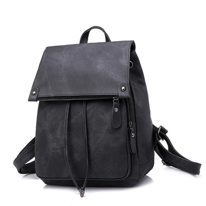 Anti-theft Solid Color Designer Women's Backpack Waterproof Wear resistant High quality Soft Leather Travel Back Pack For Women