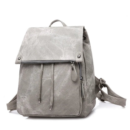 Anti-theft Solid Color Designer Women's Backpack Waterproof Wear resistant High quality Soft Leather Travel Back Pack For Women