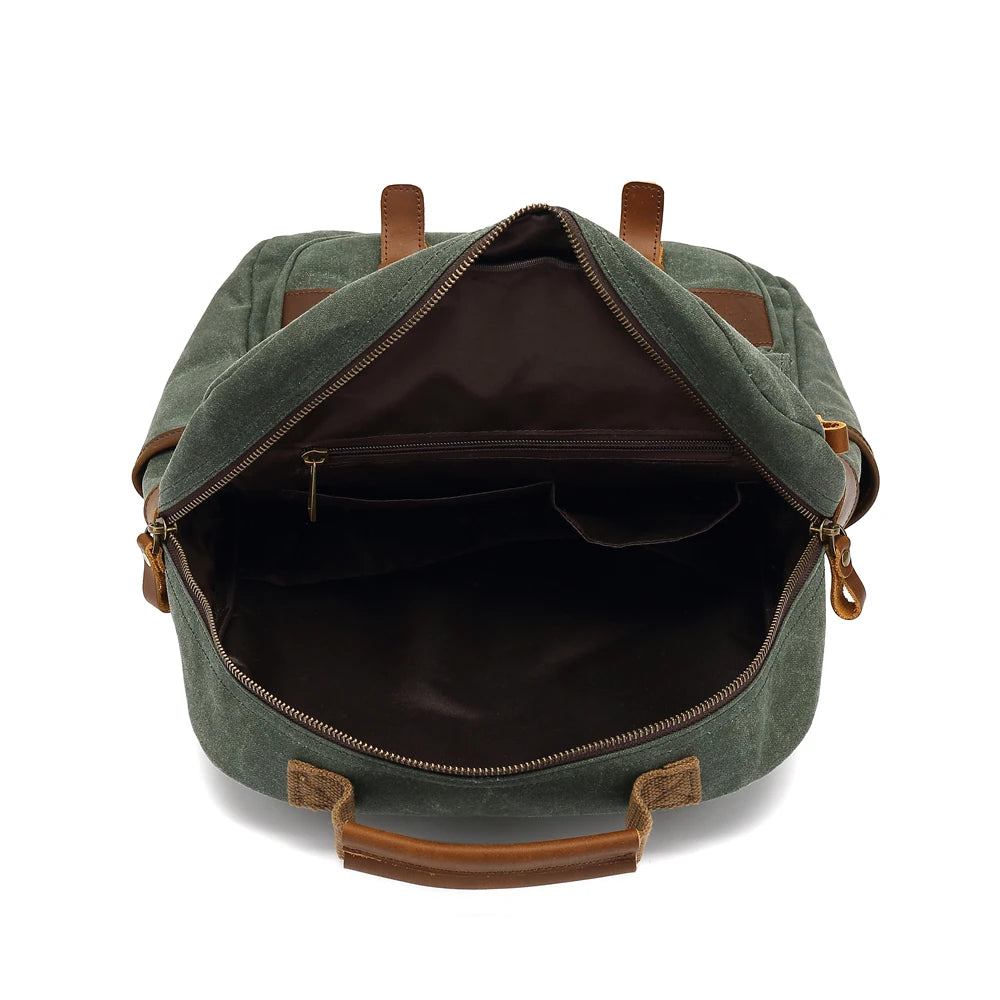 Anti theft canvas backpack school boy girls rucksack 2021 canvas backpack leather mochila travel outdoor canvas backpack