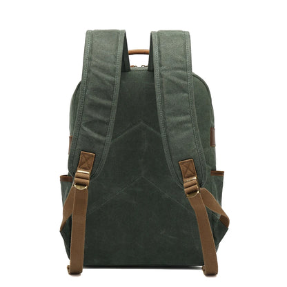Anti theft canvas backpack school boy girls rucksack 2021 canvas backpack leather mochila travel outdoor canvas backpack