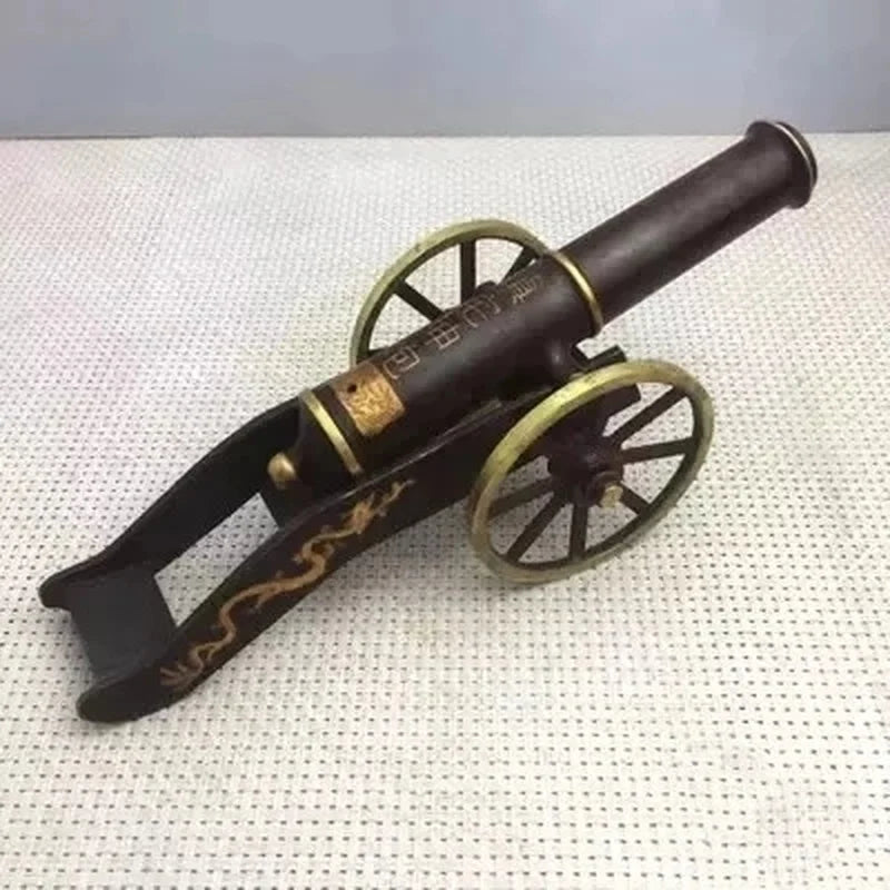 Antique Bronze Ware with Small Bronze Cannons Home Decoration