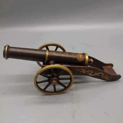 Antique Bronze Ware with Small Bronze Cannons Home Decoration