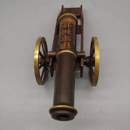 Antique Bronze Ware with Small Bronze Cannons Home Decoration