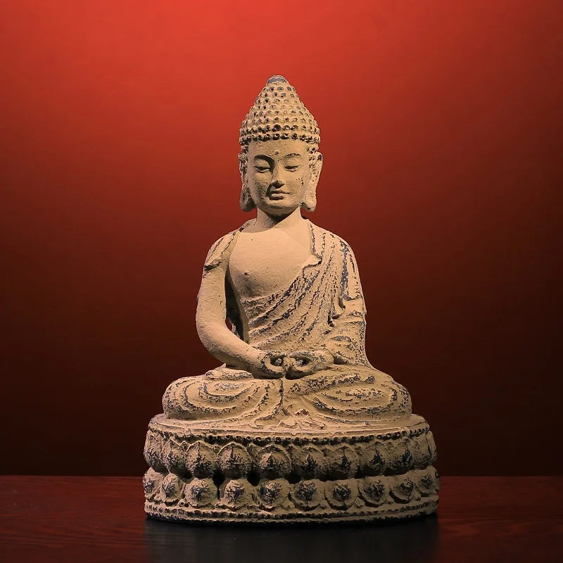 Antique Buddha statue Bodhi Decoration Lighting sitting Buddha