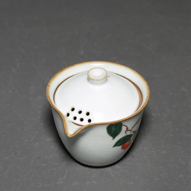 Antique Ceramic Tea Set Chinese Tea Pot and Cup Set Handmade Filter Beauty Tea Infuser Tradition Tea Ceremony Accessories