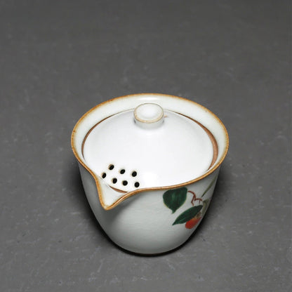 Antique Ceramic Tea Set Chinese Tea Pot and Cup Set Handmade Filter Beauty Tea Infuser Tradition Tea Ceremony Accessories