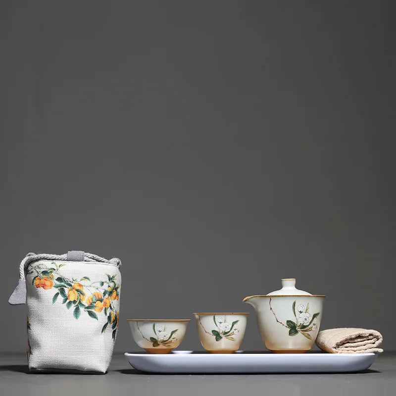 Antique Ceramic Tea Set Chinese Tea Pot and Cup Set Handmade Filter Beauty Tea Infuser Tradition Tea Ceremony Accessories