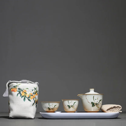 Antique Ceramic Tea Set Chinese Tea Pot and Cup Set Handmade Filter Beauty Tea Infuser Tradition Tea Ceremony Accessories