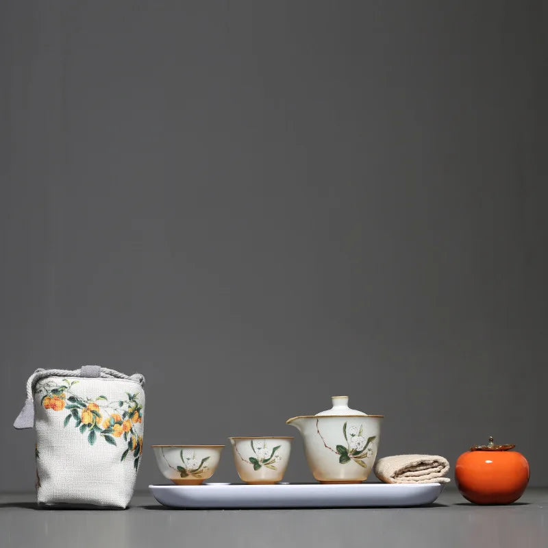 Antique Ceramic Tea Set Chinese Tea Pot and Cup Set Handmade Filter Beauty Tea Infuser Tradition Tea Ceremony Accessories
