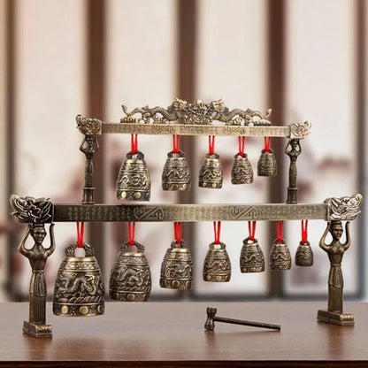 Antique Chimes Bronze Plays Musical Instruments Tea Pet Top-level Home Decorations Desktop Copper Ornaments Tea Ceremony