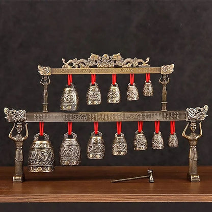 Antique Chimes Bronze Plays Musical Instruments Tea Pet Top-level Home Decorations Desktop Copper Ornaments Tea Ceremony