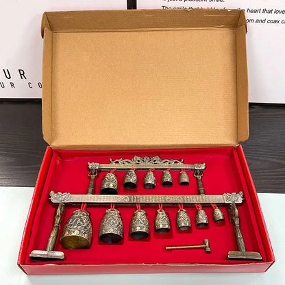 Antique Chimes Bronze Plays Musical Instruments Tea Pet Top-level Home Decorations Desktop Copper Ornaments Tea Ceremony