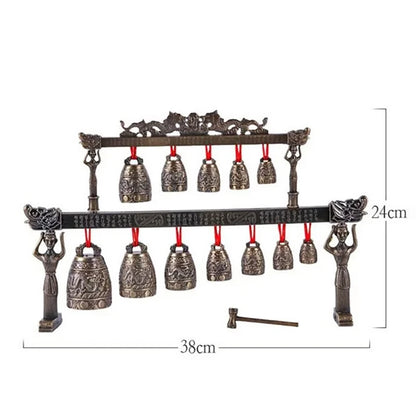 Antique Chimes Bronze Plays Musical Instruments Tea Pet Top-level Home Decorations Desktop Copper Ornaments Tea Ceremony