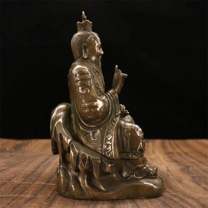 Antique Fengshui Buddhism Pure Copper Taishang Laojun Tianzun Statue Decoration Lucky To Living Room Factory Household