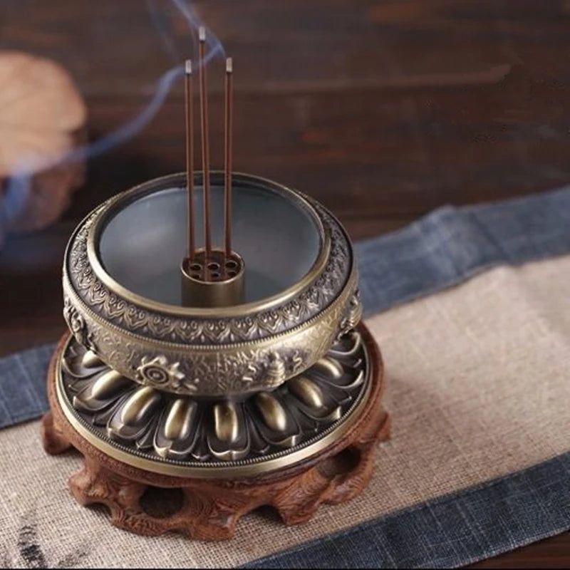 Antique Incense Burner Mascot Living Room Home Decoration Tea Buddhist Decor Incense Holder