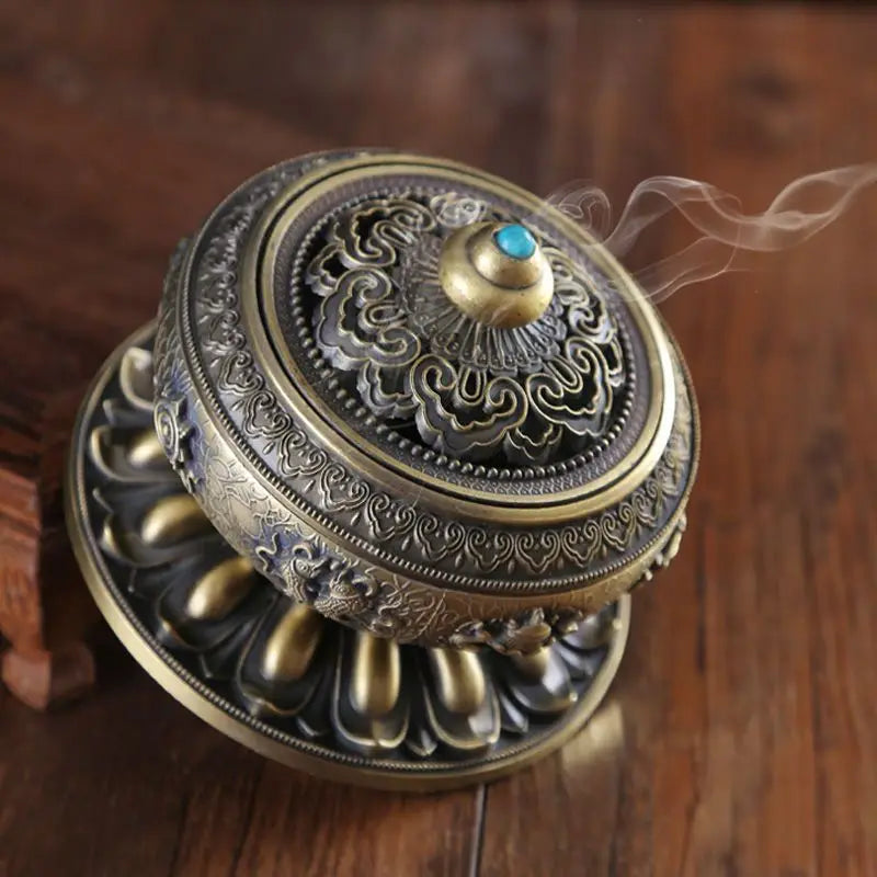 Antique Incense Burner Mascot Living Room Home Decoration Tea Buddhist Decor Incense Holder