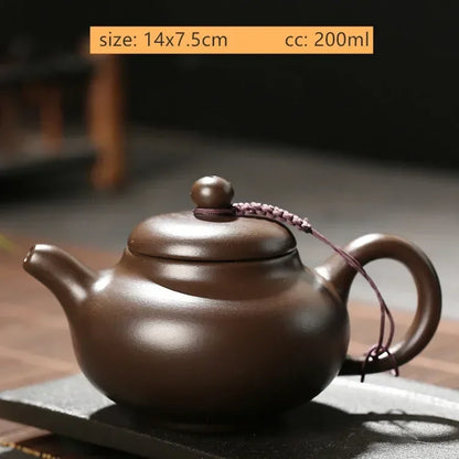 Antique Yixing Purple Clay Teapot Authentic Raw Ore Beauty Pot Household Zisha Tea Infuser Chinese Tea Ceremony Supplies