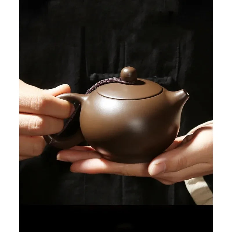 Antique Yixing Purple Clay Teapot Authentic Raw Ore Beauty Pot Household Zisha Tea Infuser Chinese Tea Ceremony Supplies