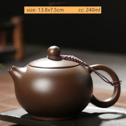 Antique Yixing Purple Clay Teapot Authentic Raw Ore Beauty Pot Household Zisha Tea Infuser Chinese Tea Ceremony Supplies