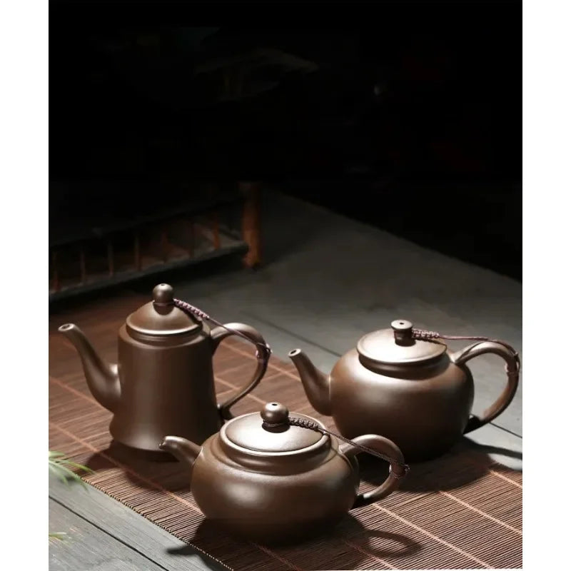 Antique Yixing Purple Clay Teapot Authentic Raw Ore Beauty Pot Household Zisha Tea Infuser Chinese Tea Ceremony Supplies