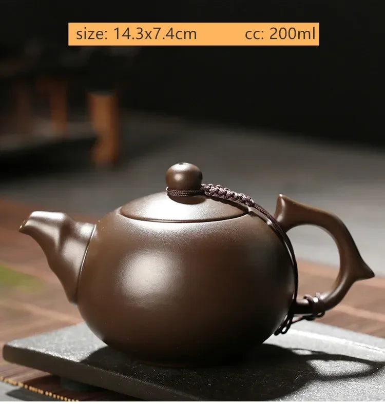 Antique Yixing Purple Clay Teapot Authentic Raw Ore Beauty Pot Household Zisha Tea Infuser Chinese Tea Ceremony Supplies