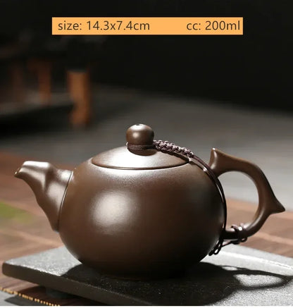 Antique Yixing Purple Clay Teapot Authentic Raw Ore Beauty Pot Household Zisha Tea Infuser Chinese Tea Ceremony Supplies