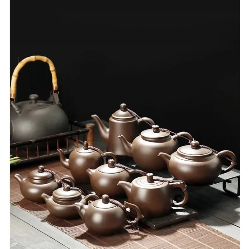 Antique Yixing Purple Clay Teapot Authentic Raw Ore Beauty Pot Household Zisha Tea Infuser Chinese Tea Ceremony Supplies
