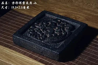 Antique and Retro Chinese Zen Decorative Ornaments, Tea Room, Household Living Room, Study Flower Pot Base, Home Decor
