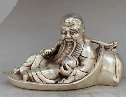 Antique bronze longevity handicraft decorative silver plated copper furnishing articles