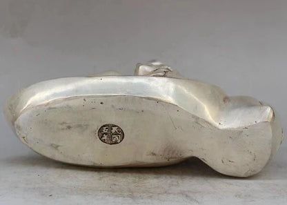 Antique bronze longevity handicraft decorative silver plated copper furnishing articles