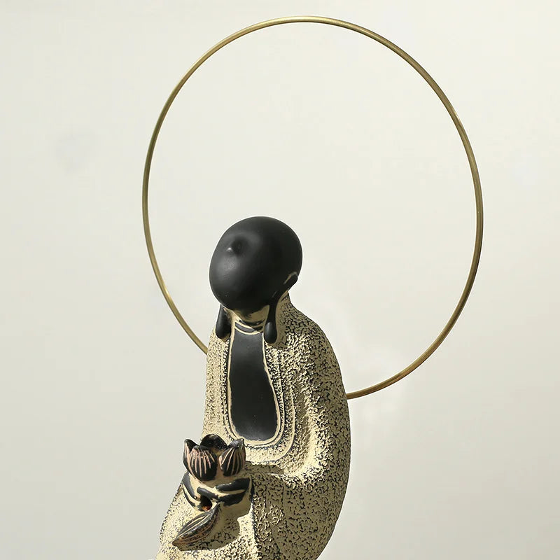 Antique one leaf bodhi Decoration Backflow incense pedestal A world in a flower and A grain of stand in the heavy