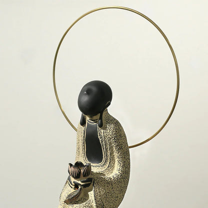Antique one leaf bodhi Decoration Backflow incense pedestal A world in a flower and A grain of stand in the heavy