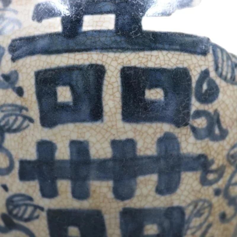 Antique porcelain Jiajing, blue and white, Xizi pattern, pot altar, hand-painted family decoration collection