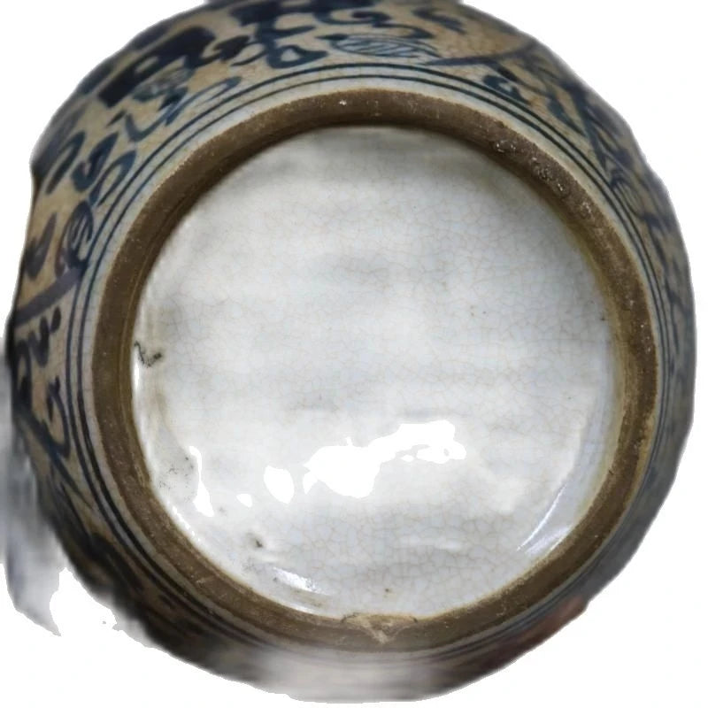Antique porcelain Jiajing, blue and white, Xizi pattern, pot altar, hand-painted family decoration collection
