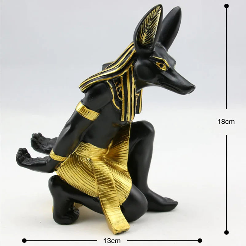 Anubis Statue  Red wine bracket Resin Art Sculpture Home decorative Figures Table Art Ornaments Free delivery Wholesale