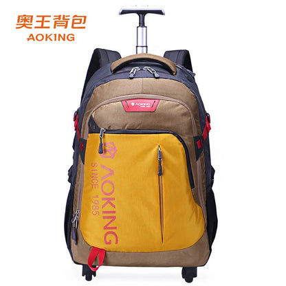 Aoking  22 Inch Water Proof Rolling Luggage Backpack 20 Inch Men Business Travel Trolley Bag with Wheels Rolling Suitcase Bag