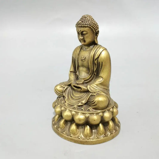Archaize Bronze The Buddha Figurines Room Decor Handicraft Art Ornaments Statue Of Buddha Buddhism Home Decoration Accessories
