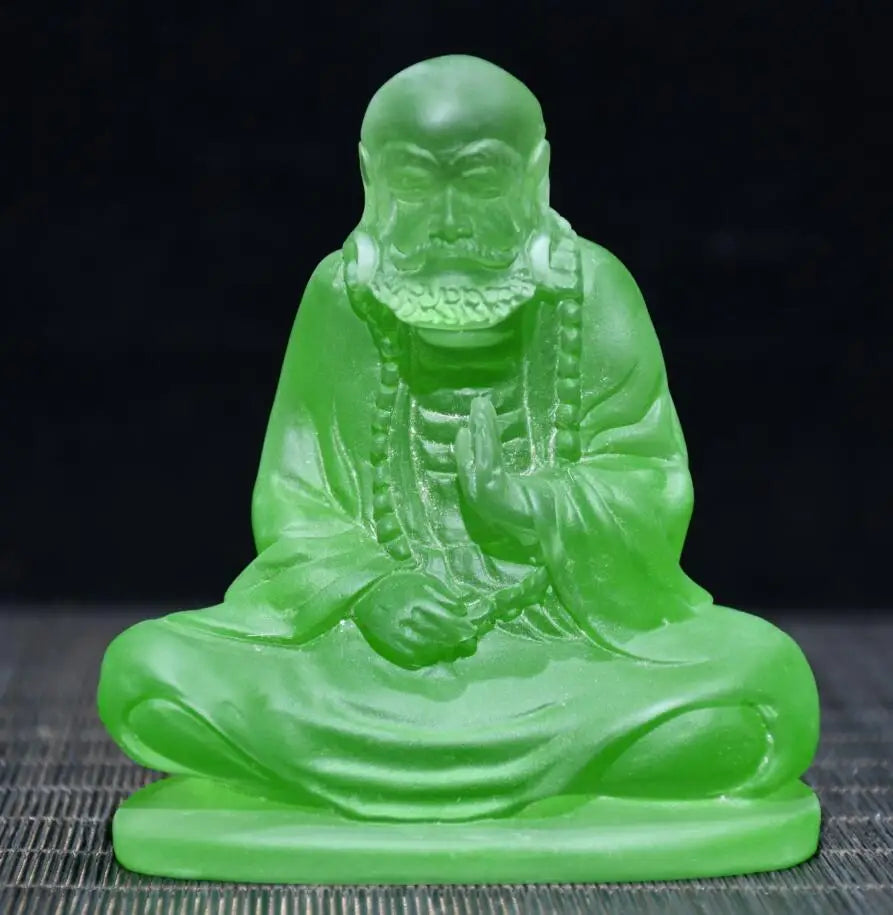 Archaize Coloured glaze Dharma Patriarch crafts statue