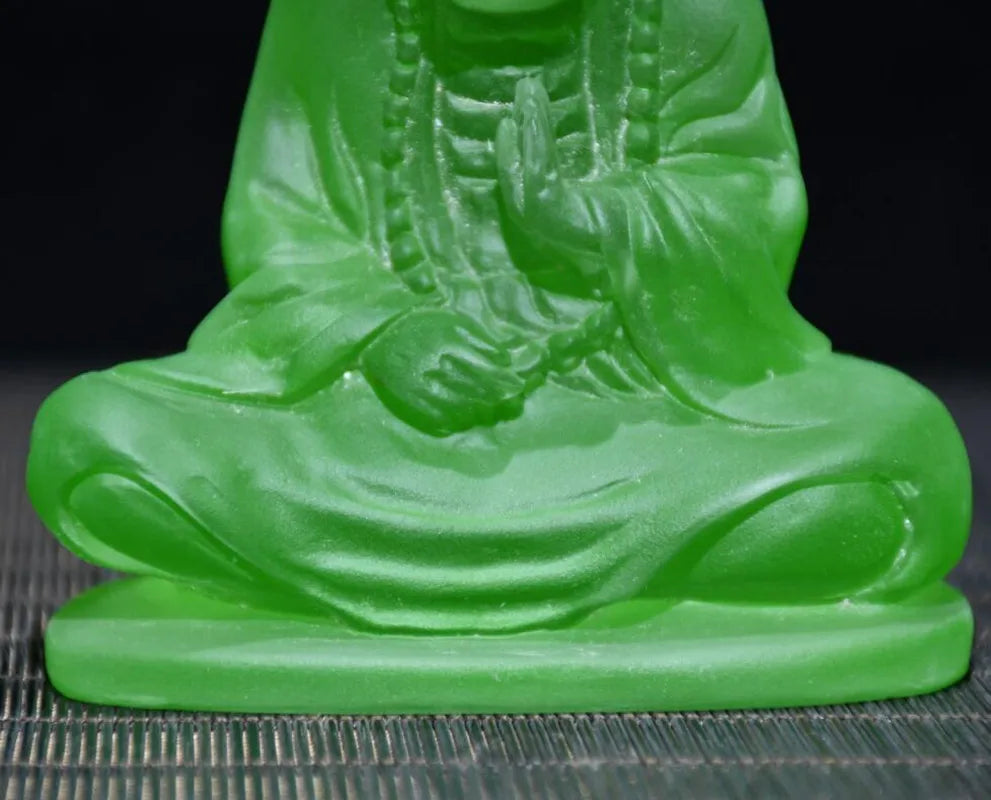 Archaize Coloured glaze Dharma Patriarch crafts statue