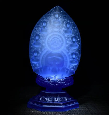 Archaize Coloured glaze Pharmacist Buddha crafts statue