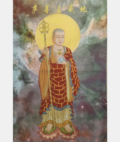 Archaize Ksitigarbha embroidery Hanging Images crafts