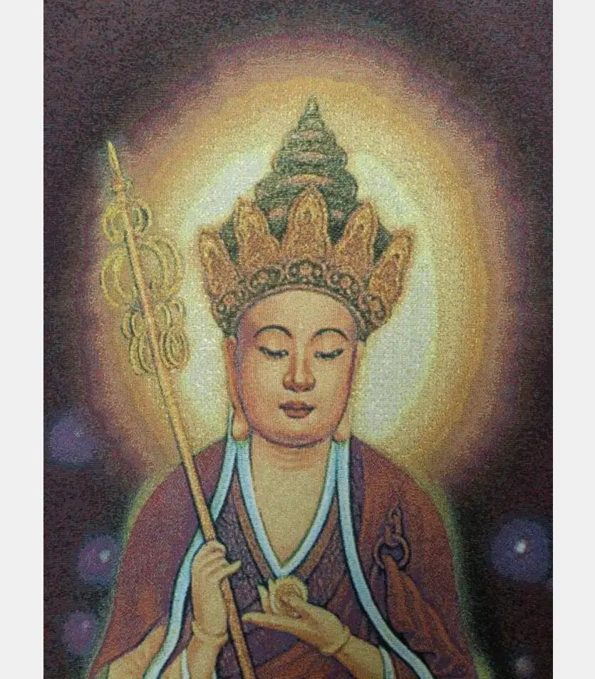 Archaize Ksitigarbha embroidery Hanging Images crafts