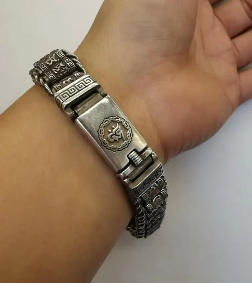 Archaize White copper Bracelet