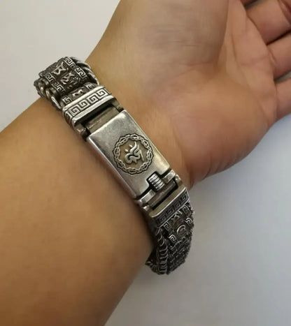 Archaize White copper Bracelet
