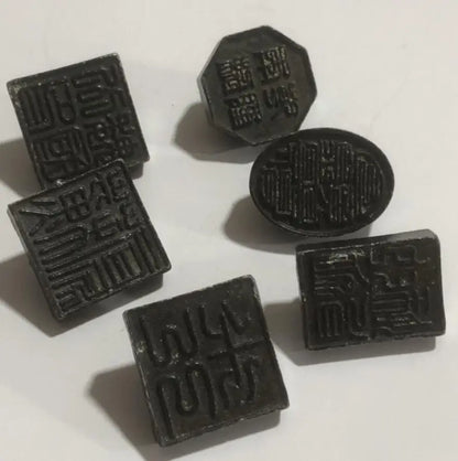 Archaize Zinc alloy tortoise seal small crafts statue A set