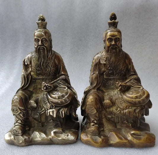 Archaize brass Taoism Taishang Laojun crafts statue
