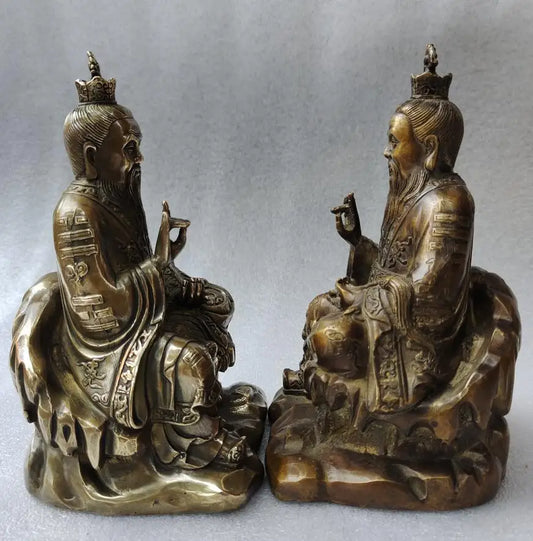 Archaize brass Taoism Taishang Laojun crafts statue