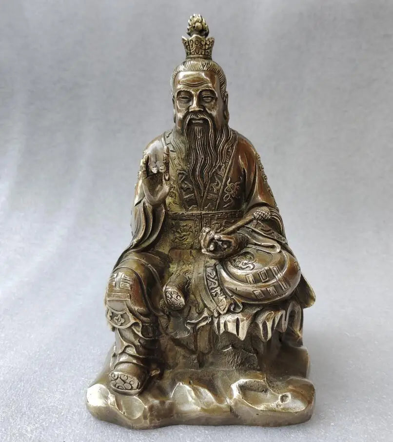 Archaize brass Taoism Taishang Laojun crafts statue