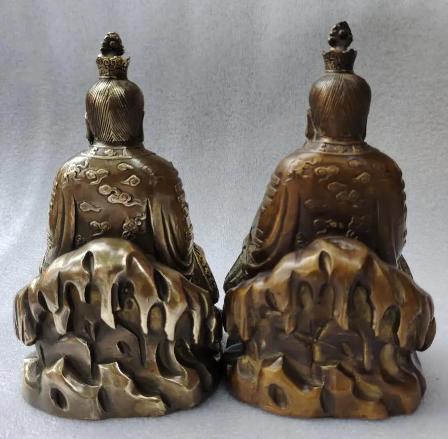 Archaize brass Taoism Taishang Laojun crafts statue