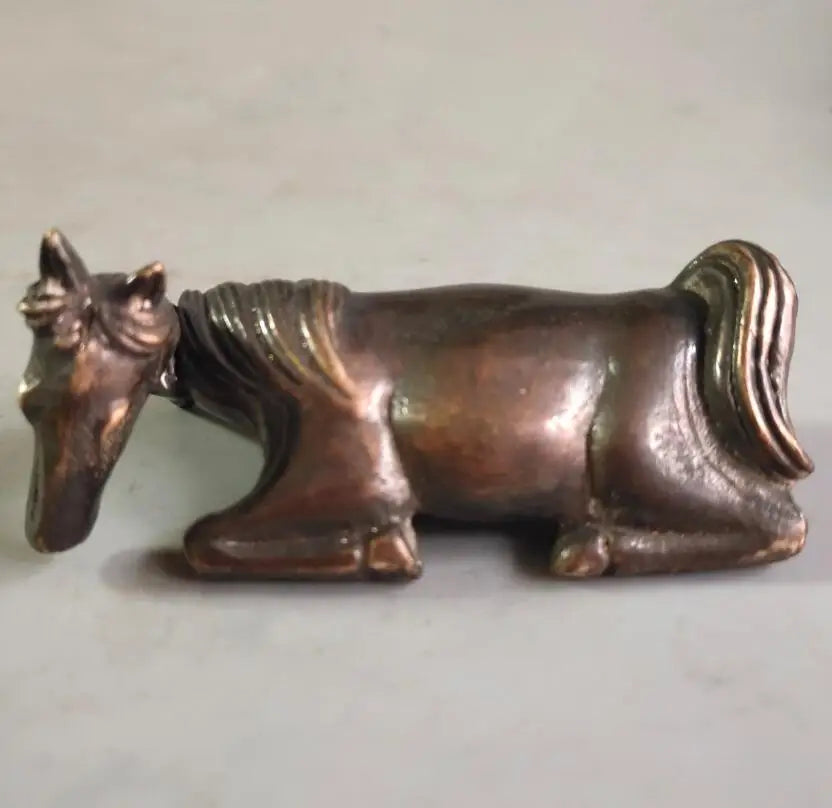Archaize brass animal lock small crafts statue